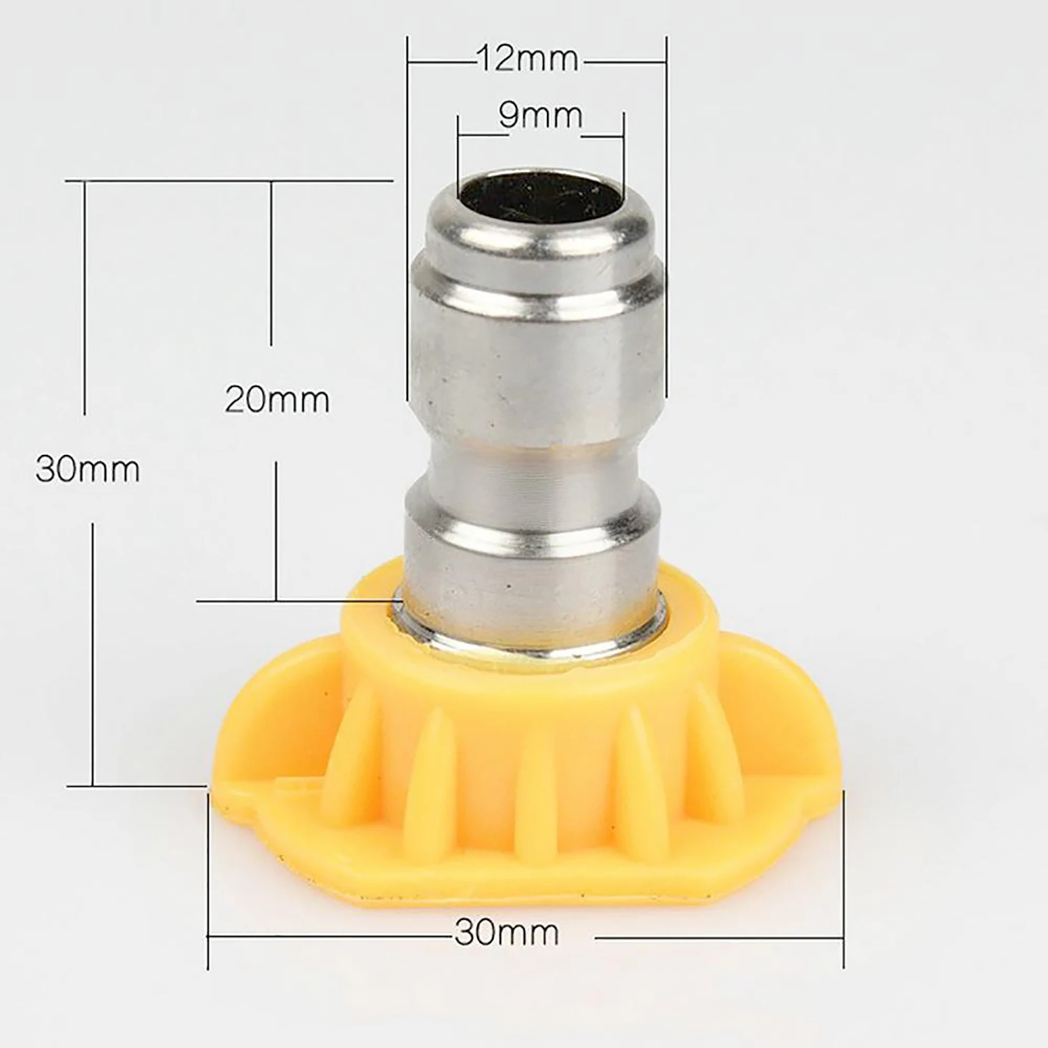 Lot De 2 Buses Pour Nettoyeur Haute Pression – 1/4, Buse à éventail 40°, Alésage 1,2mm