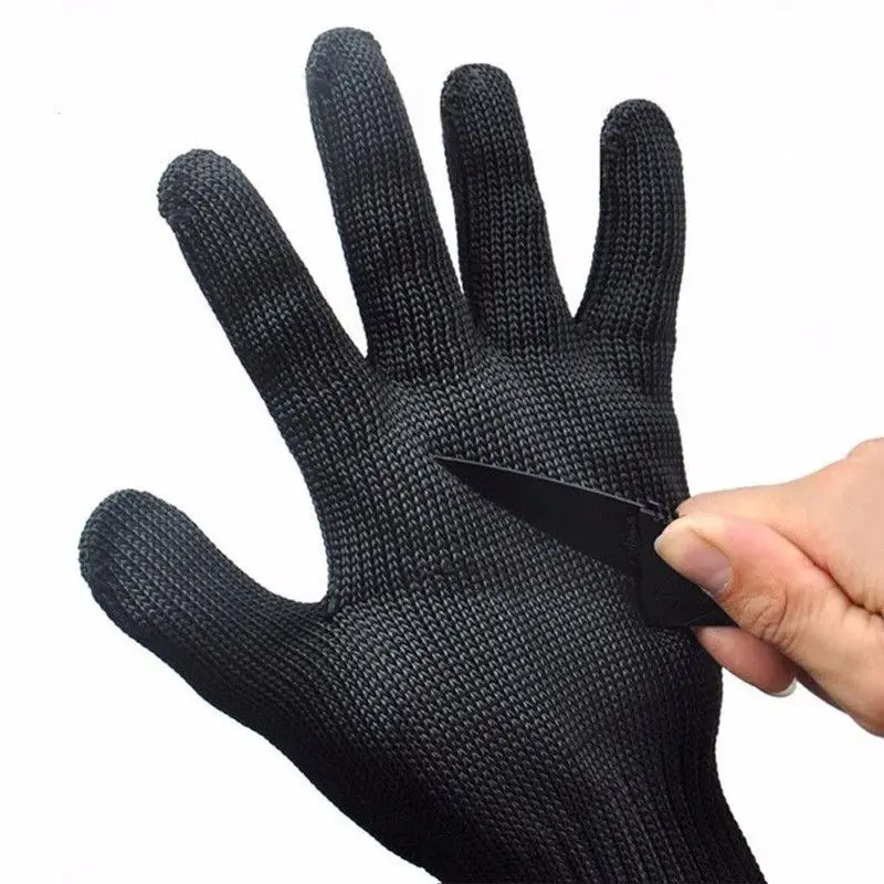 

A Pair Anti-Cutting 5 Level HPPE Safety Protective Gloves Stainless Steel Wire Cut Resistant Bird Training Anti-Bite Gloves