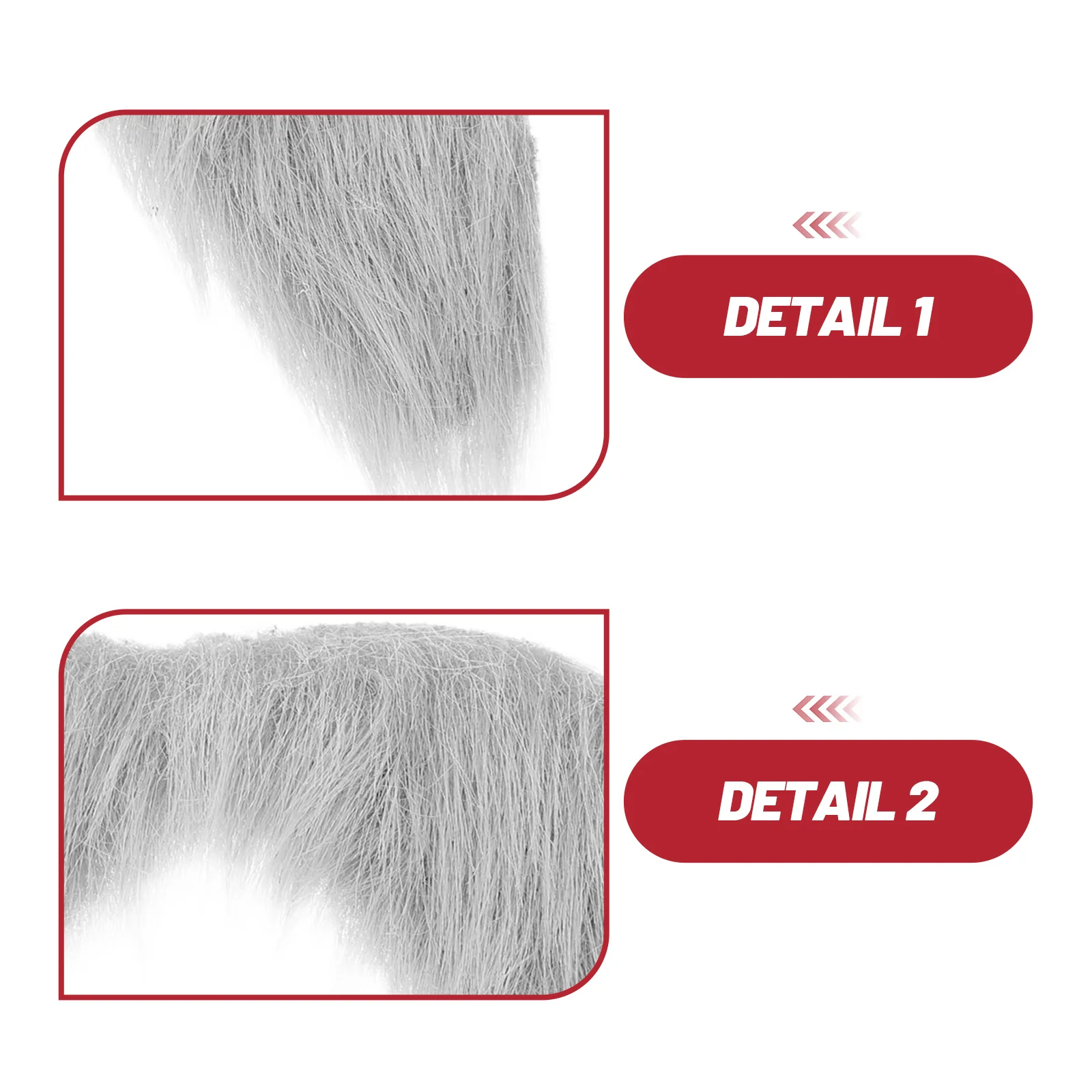 5 Juegos de bigote y cejas grises autoadhesivas, accesorios de Cosplay realistas, vestido de abuelo para anciano, accesorio de disfraz de Halloween