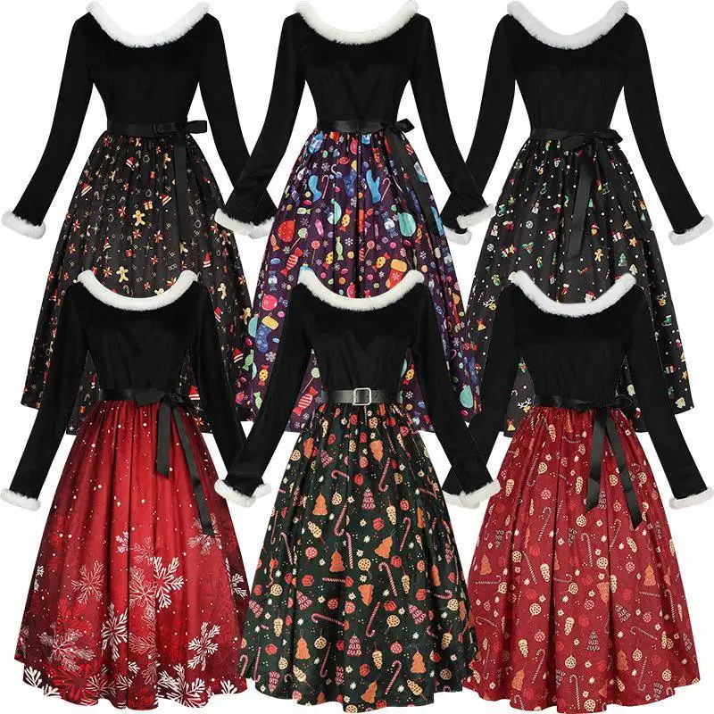 

Cisas Хэллоуин с принтом Dr Fly Aosphere Par Activi Костюм Женская традиционная одежда для выступления на сцене