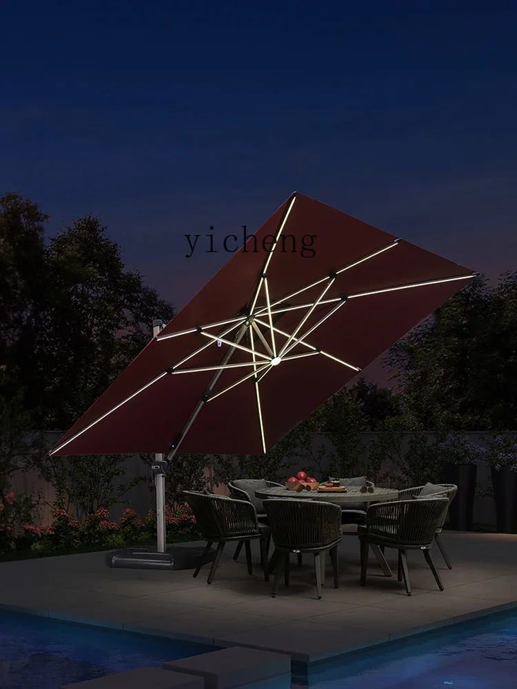 ZK Sun Umbrella Outdoor Courtyard Villa Garden Outdoor Roman Umbrella Terrace Yard Outdoor Balcony Parasol