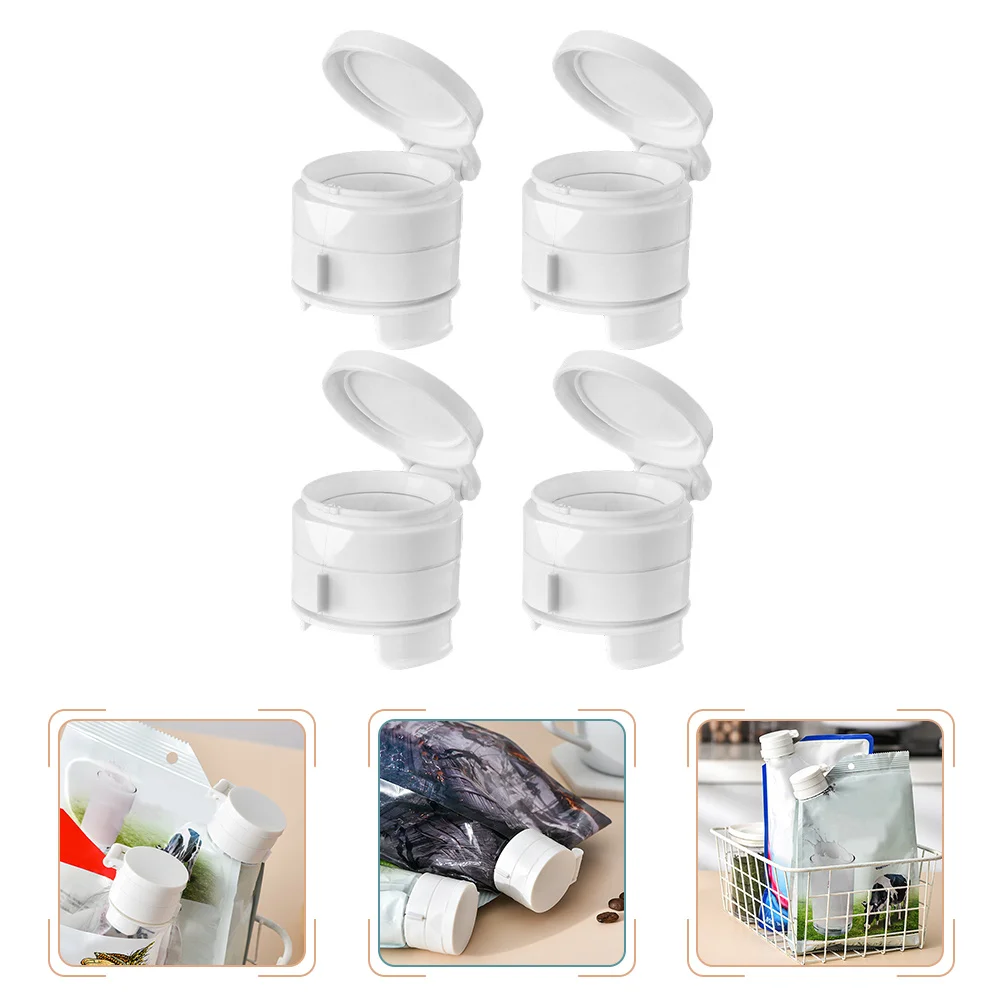 

4 шт., зажимы для запечатывания пакетов для пищевых продуктов, материал PP, зажимы для консервирования закусок для сухого молока, приправ, чайных листьев, злаков, еды