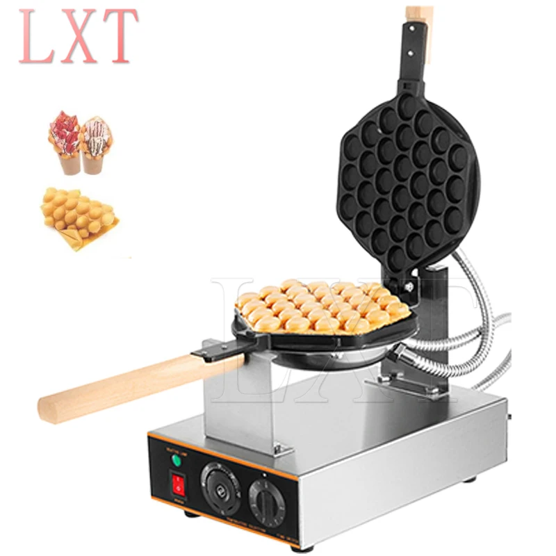 Electric Egg Bubble Waffle Maker 1400w Eggs Waffle Machine Hongkong Eggettes ​Puff Waffle