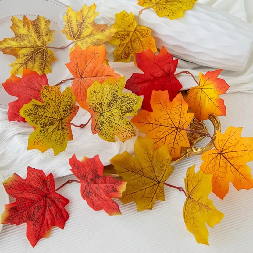 

Artificial Plants Flowers Silk Maple Leaves Halloween Christmas Decorations Wreath Home Room Yard Garden Wedding Party Scrapbook