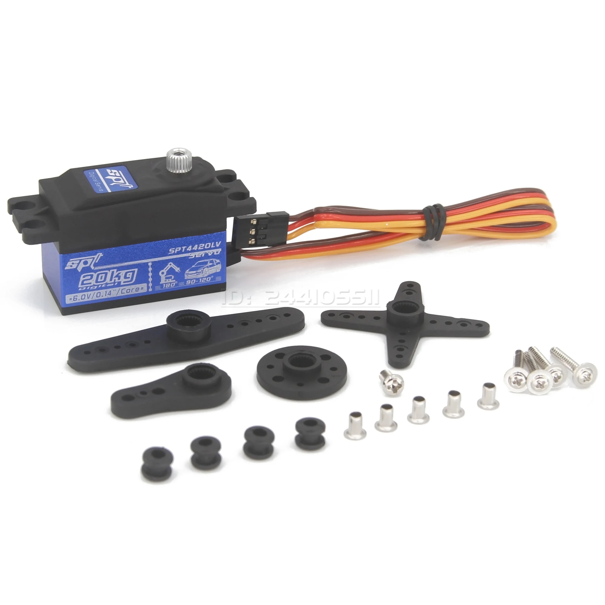 Corpo curto 180 do servo da engrenagem do metal de SPT 12KG 20KG °   Digital de baixo perfil para 1:10 1:12 RC Car SCX10 TRX4 Drift Robot Crawler Peça 3D