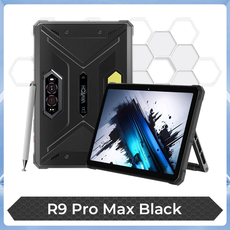 HOTWAV R9 Pro Max 5G Robuuste Tablet 20080mAh Grote Batterij Android 16 Pad 11'' FHD+ 120Hz 8GB 256GB Tablet PC Met Stylus Pen