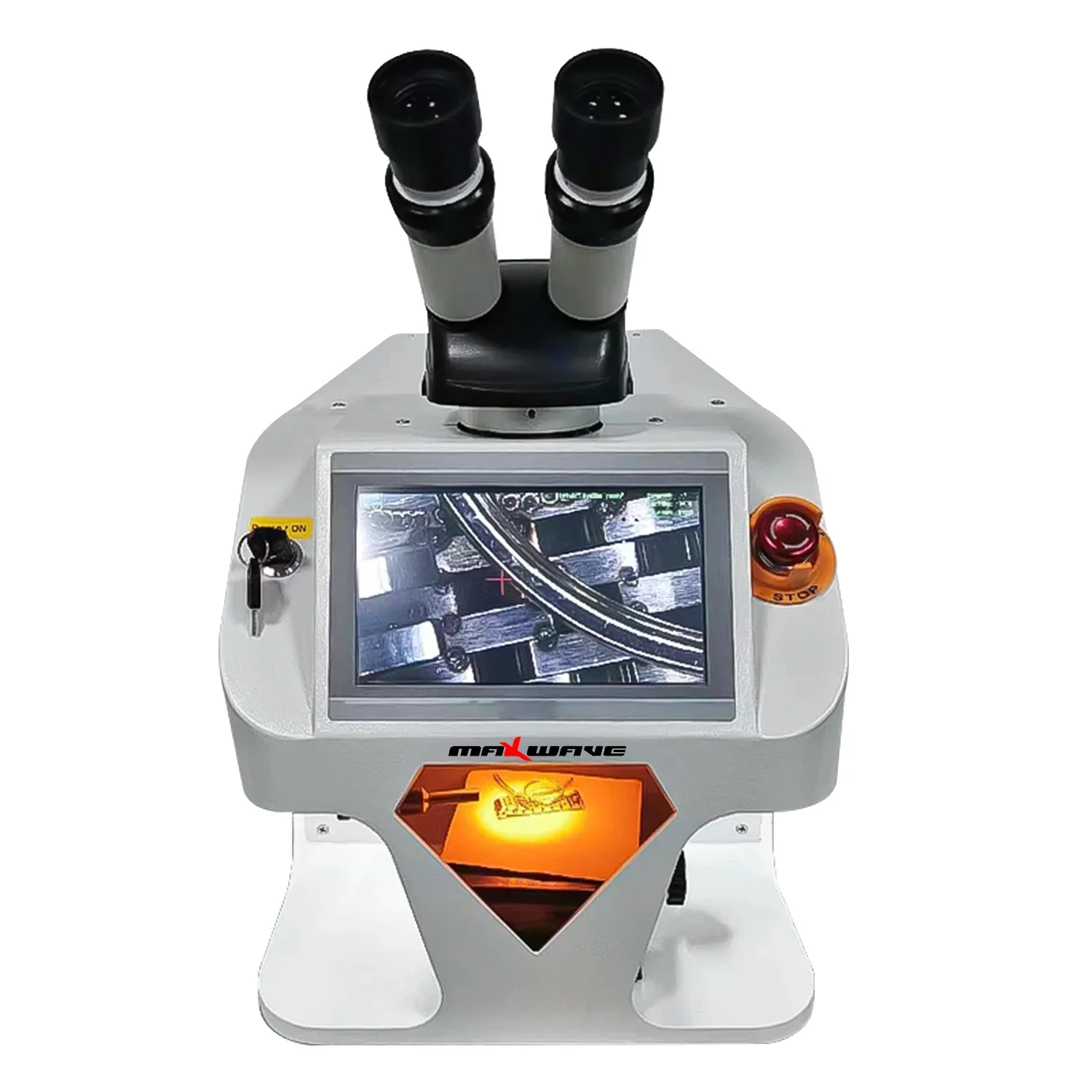 200W MAX Jewelry Welding Machine Gold Silver Laser YAG Desktop Voice Prompt With Teaching Video