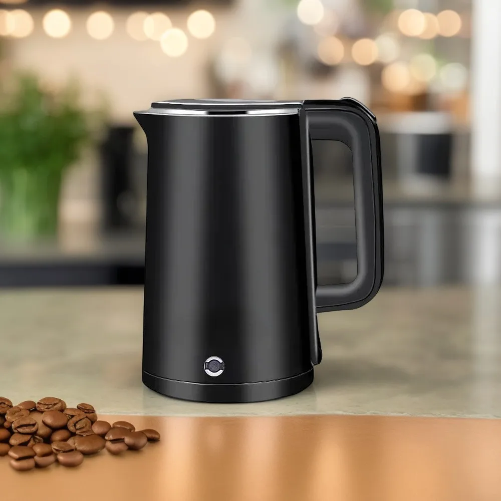 Wanlida Stainless Steel Electric Kettle Double Layer Insulated Health Kettle Logo Printing Electric Water Dispenser From China T