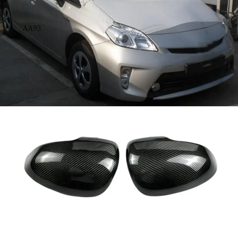 

AA-Car Rear View Mirror Cover Carbon Fiber Side Mirror Shell Rearview Housing For Toyota Prius XW30 2009-2015