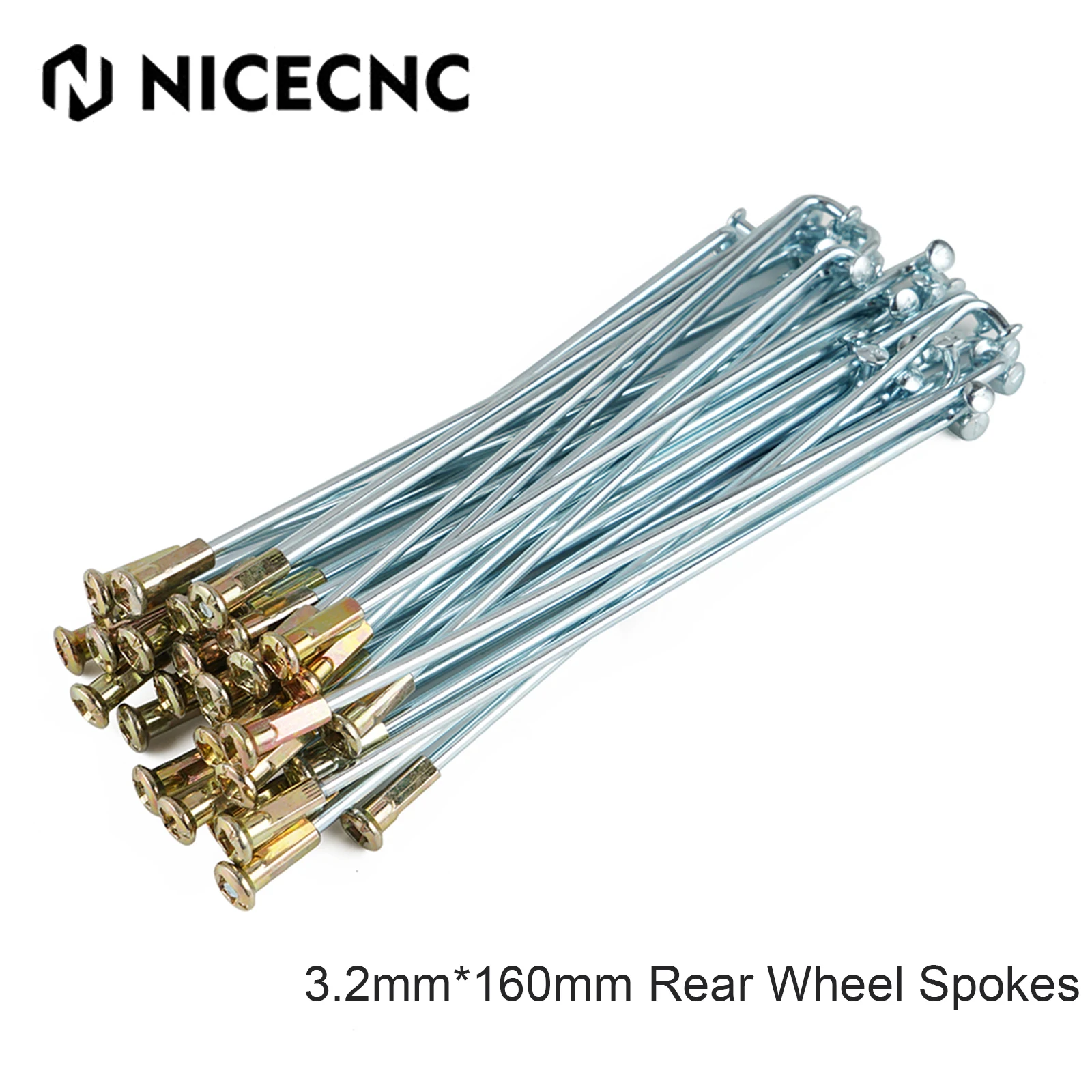 36PCS Rear Wheel Spokes Nipples Kit For Honda SS50 C70 Passport CL70 Scrambler CT90 Trail CT110 C110 CD70 17 inch Wheel