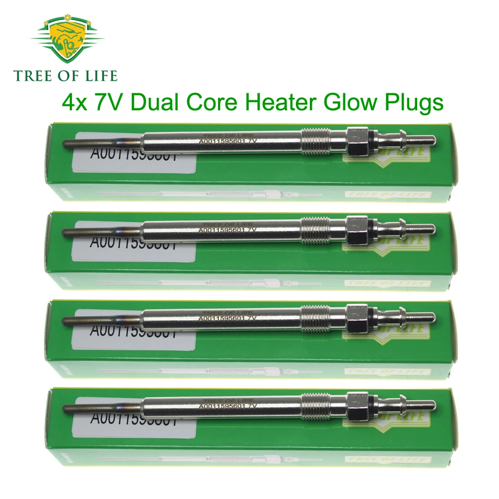4X Glow Plugs 7V Fo…