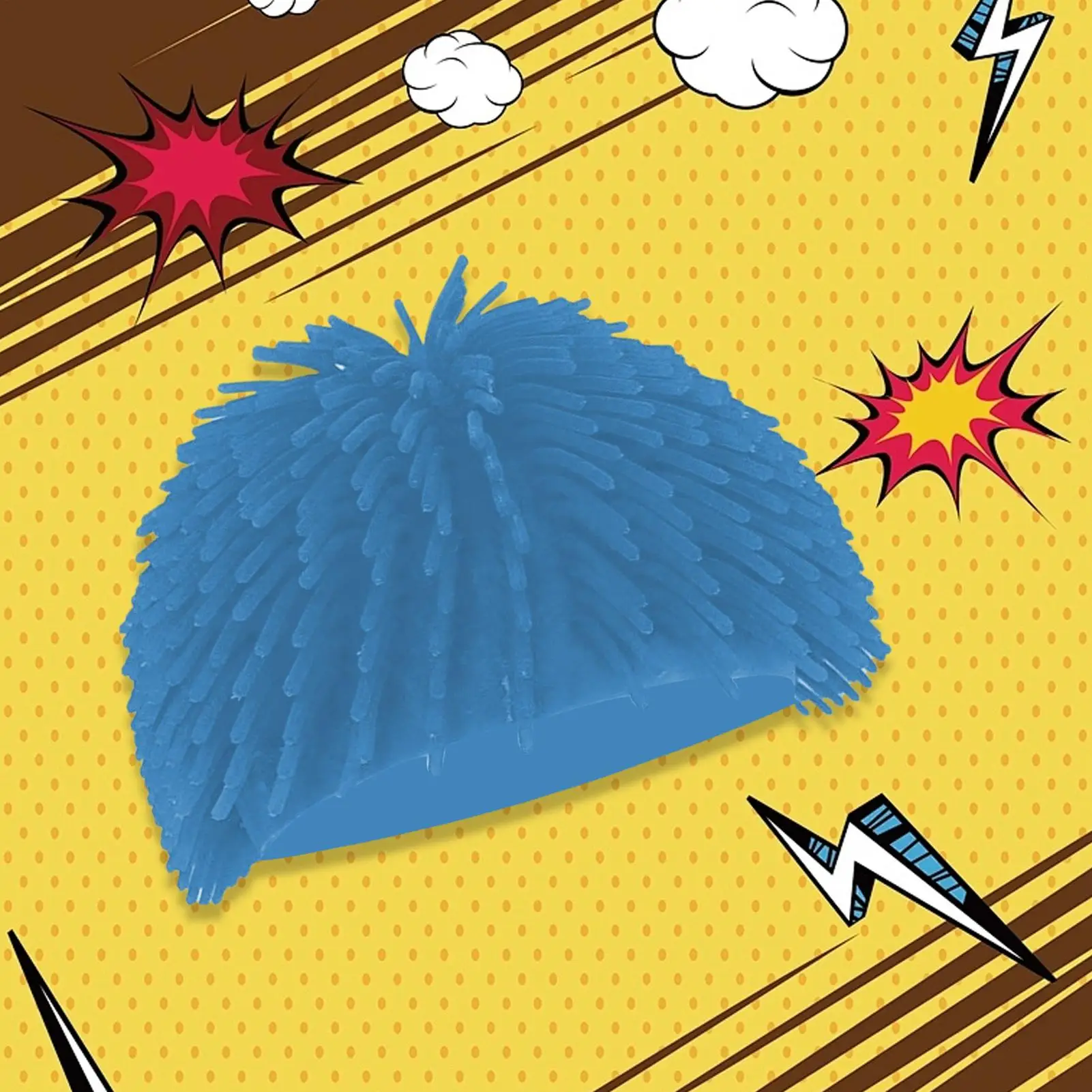 2025 nuovo Carino Simulazione Creativa Palla Spiky Accessori Per Capelli Costume Cosplay Ingannevole testa-shaking divertente parrucca cappello scherzo oggetti di scena