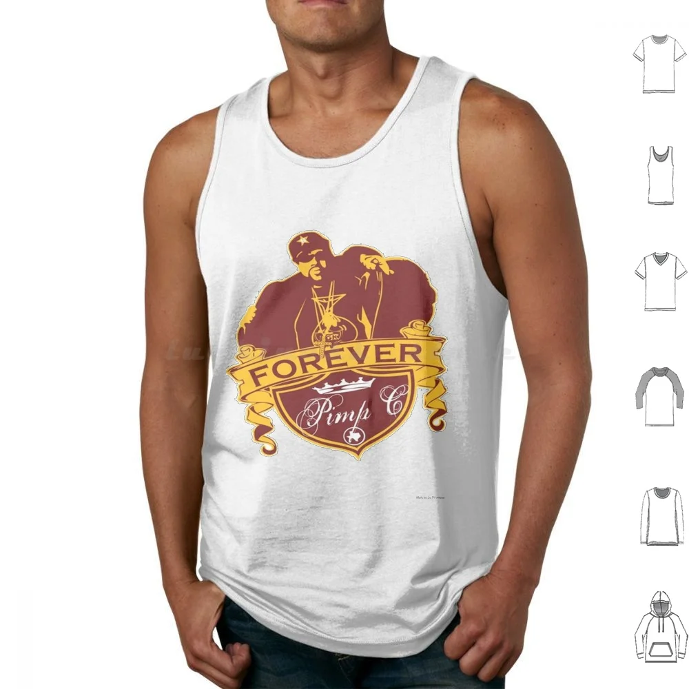 

Pimp C Forever Tank Tops Vest Sleeveless Pimp C Ugk Forever Rap Hip Hop Artist Rapper Dirty South