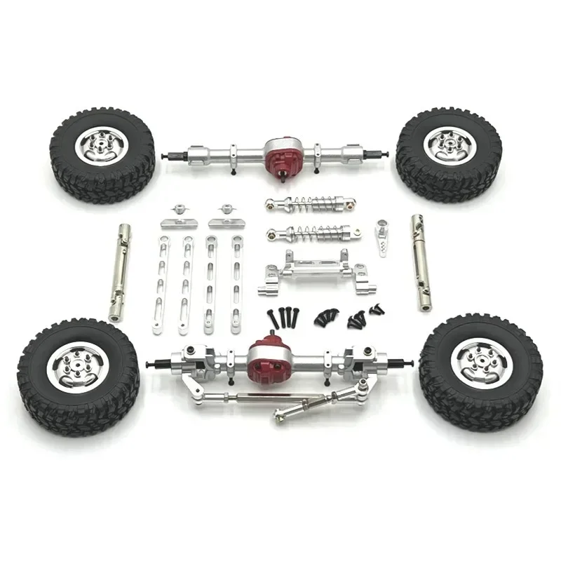 Aluminium Gefreesd Voor Achter Portal As DIY Kit Voor 1/12 MN MN82 LC79 MN78 RC Auto Deel RC Auto Accessoires