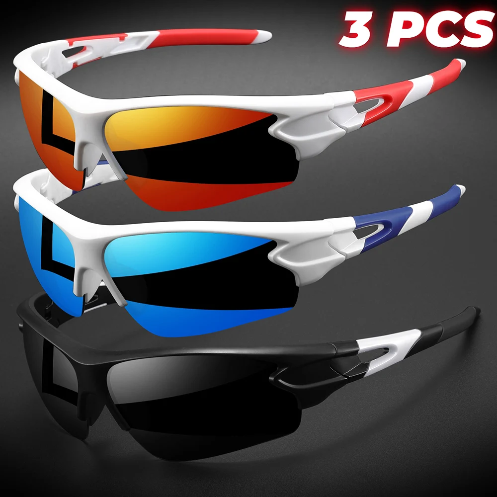 Men's UV Protective Sports Eyewear - Lightweight Full-Cover Lens, Unisex Wrap-Around for Cycling, Hiking & Daily Use