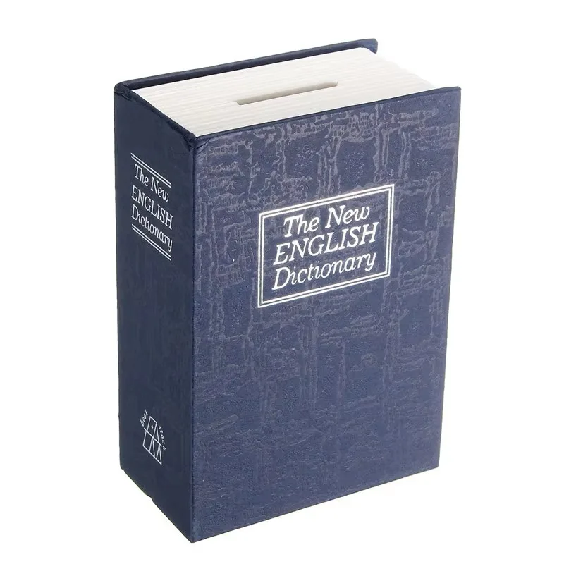 Secret Book Safe with Key Lock - Discreet Household Cash Storage Box Jewelry Money Safety Collection Case Secure Locker