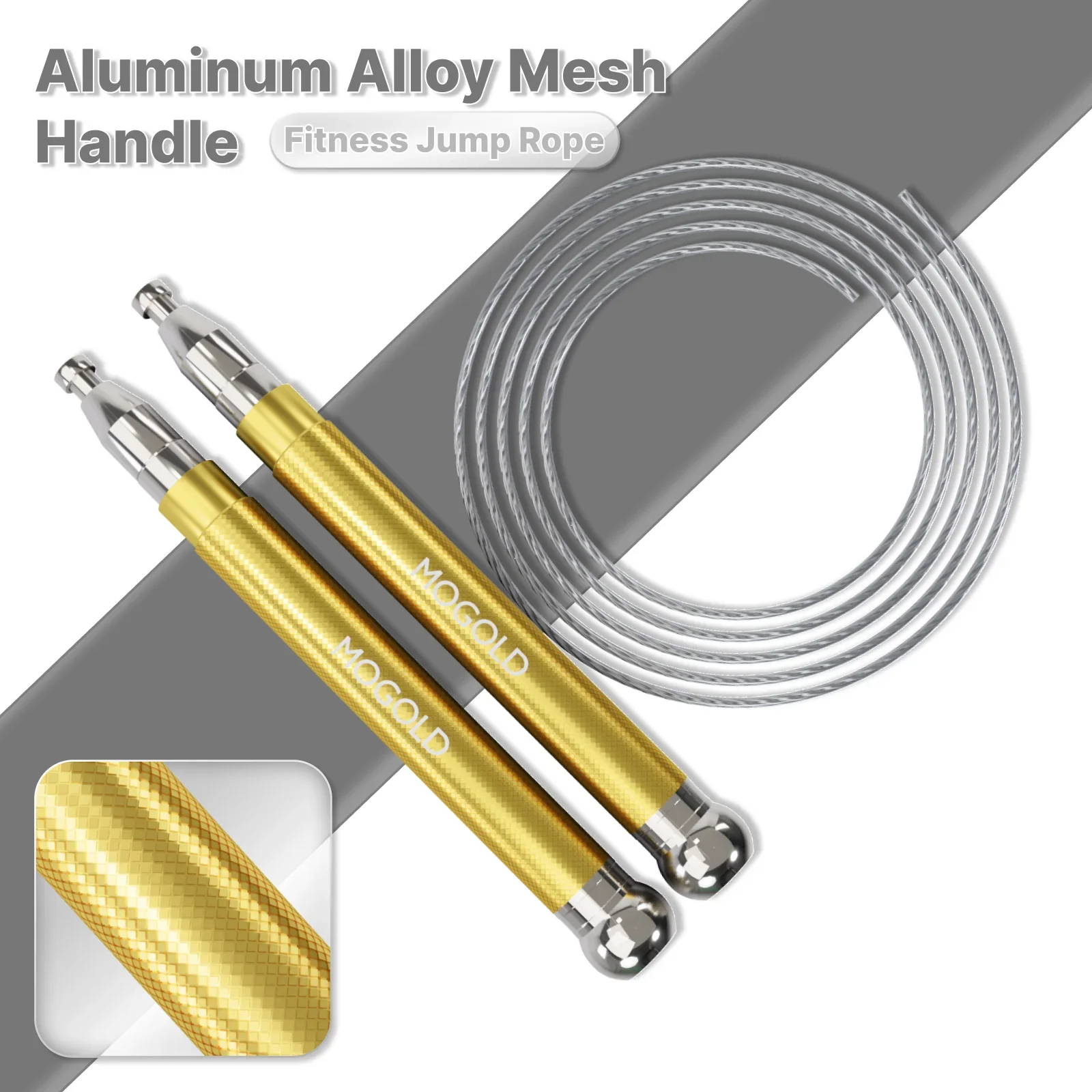 

Скакалка из алюминиевого сплава, конструкция с двойным подшипником, регулируемая длина веревки, оборудование для аэробики, общие домашние упражнения