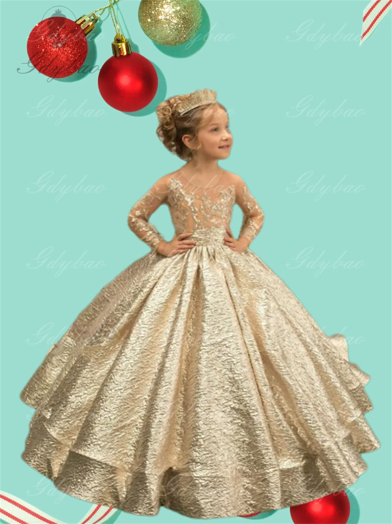 

Flower Girl Dresses Customized Off The Shoulder Little Girl Wedding Dress Communion Pageant Dress Birthday Gowns