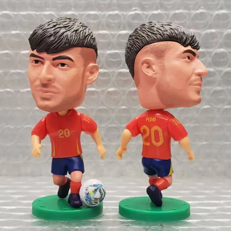 2025년 국가대표 축구 스타 2.5인치 높이 야말 페드리 CR7 음바페 장식품 축구 인형 장난감