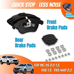 THREEON Front Rear Brake Pads For SAIC MG HS 2.0 1.5 RX 5 RX5 4WD Rear 10332331 10172328 Front 10138340 10248966 10203163