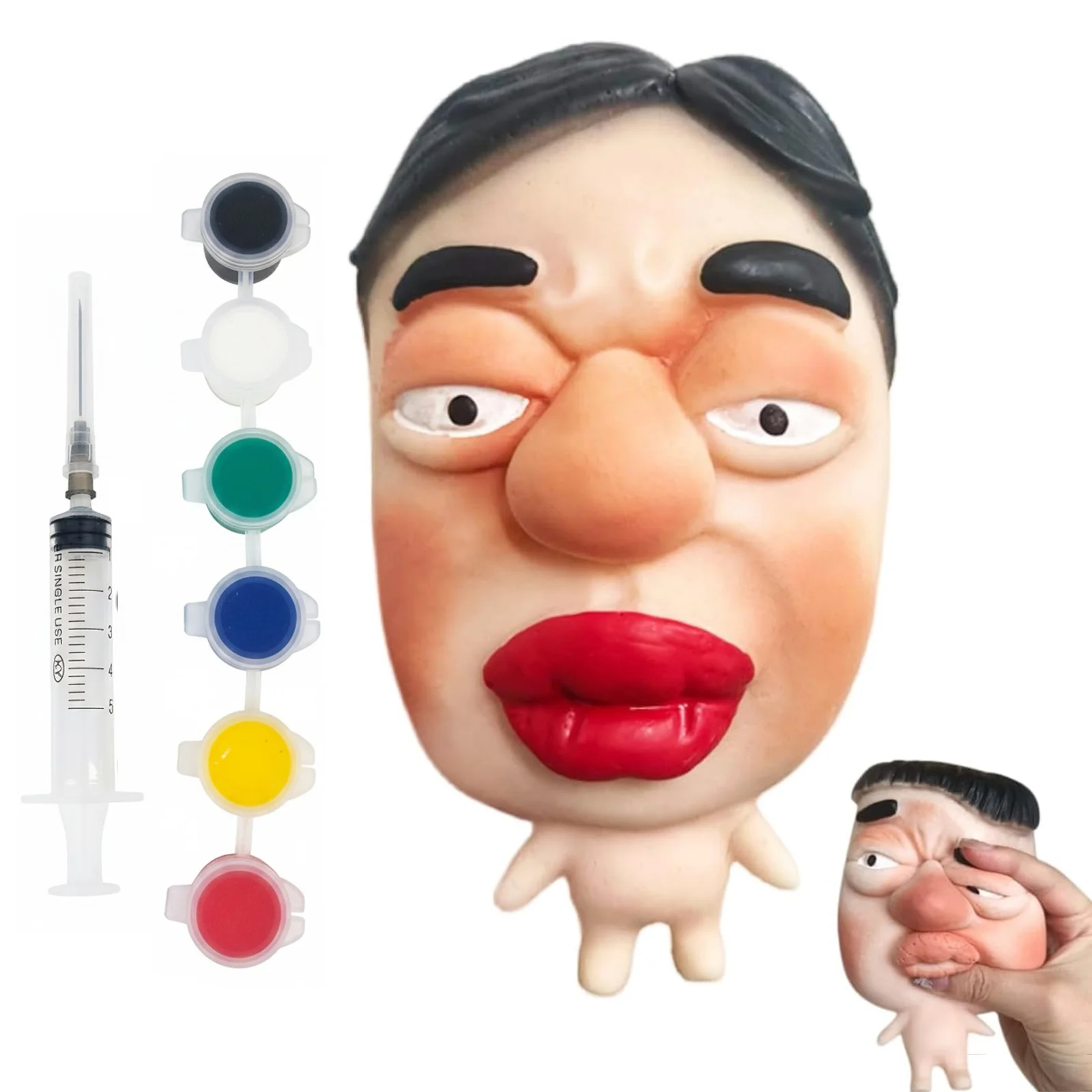 Refillable Pimple Silicone Squeeze Toy with Pigment Pimple Popper Toy Set for Adults Birthday Novelty Funny Gag Gift