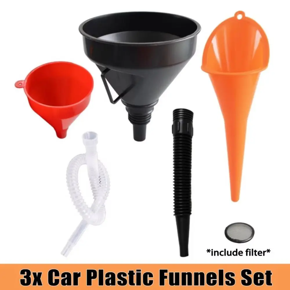 

Multifunctional Multi-caliber Fuel Filling Funnel Long Mouth Funnel Spill-Free Pouring Car Engine Refueling Funnel