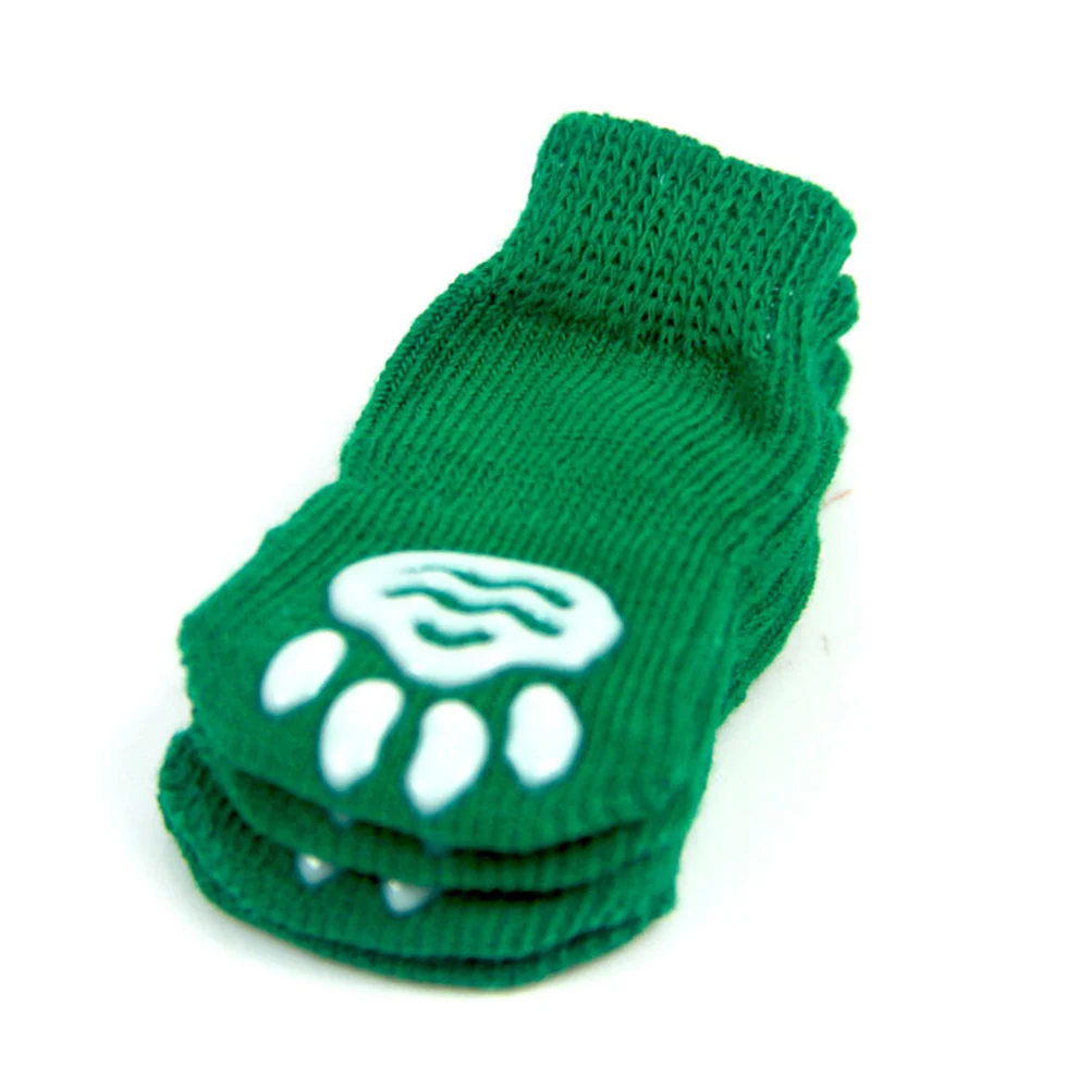 

4Pcs Pet Socks Cotton Texture Winter Warm Christmas Socks Small Pet Stockings Soft Comfortable for Cold Weather