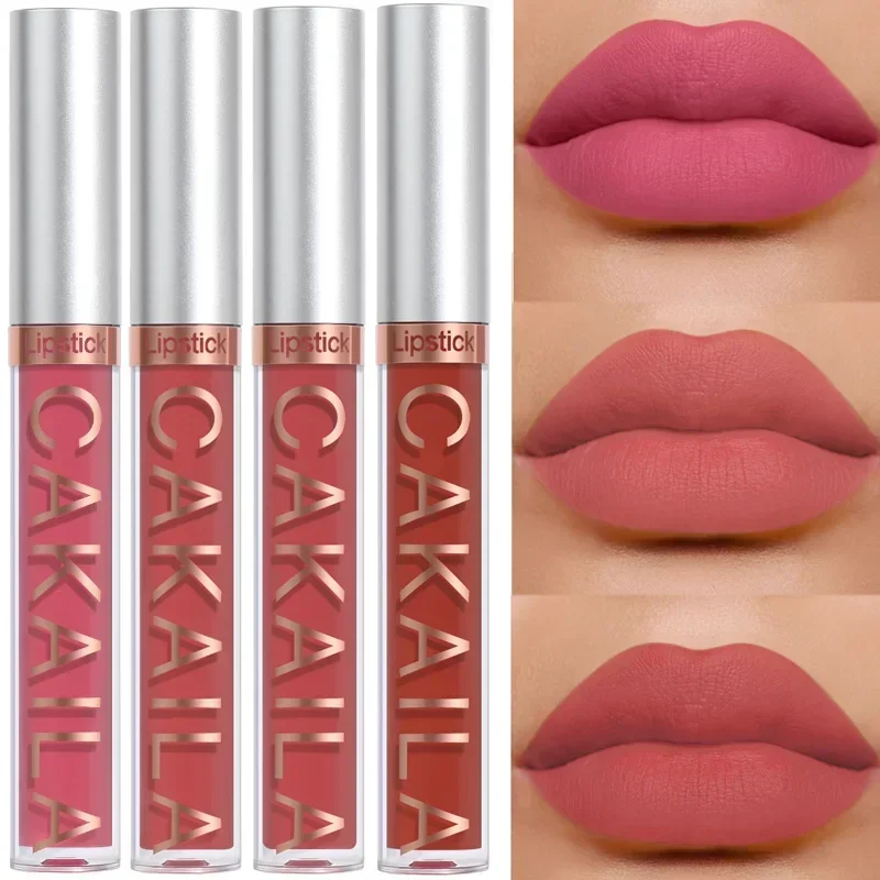 Wasserdichter nackter Lipgloss, 18 Farben, langlebig, samtig, matt, flüssiger Lippenstift, feuchtigkeitsspendend, Antihaft-Cup-Lippenglasur,