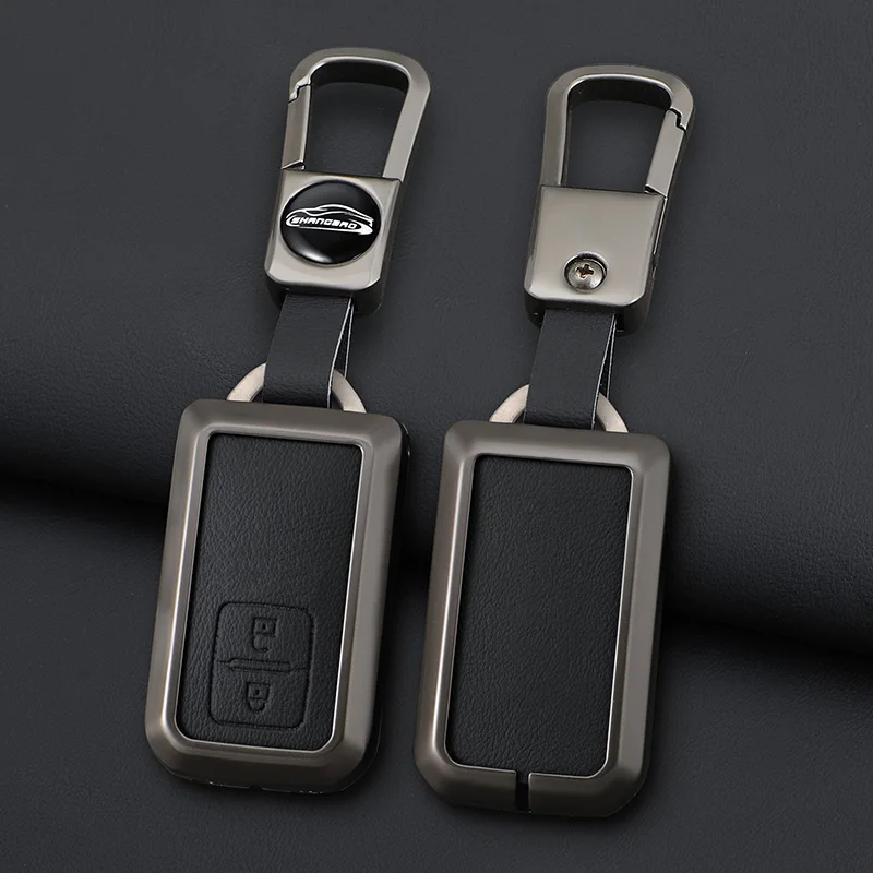 Zink-legierung Leder Auto Smart Key Fall Abdeckung Schutz Shell Für Suzuki Sierra Jimny Swift Embona Spacia Wagon Ertiga Zubehör – Detail 4