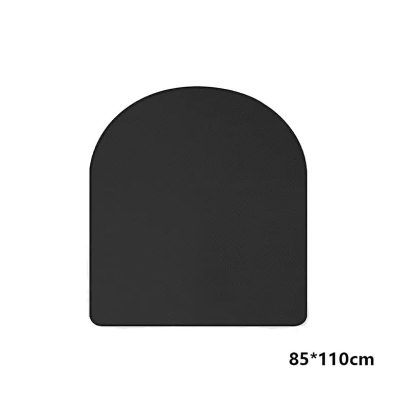 【CYBER MONDAY】Arched Fireproof Hearth Pad For Wood Stove For Fireplace Mat, Floor Protection Mat For Wood-Burning Stove