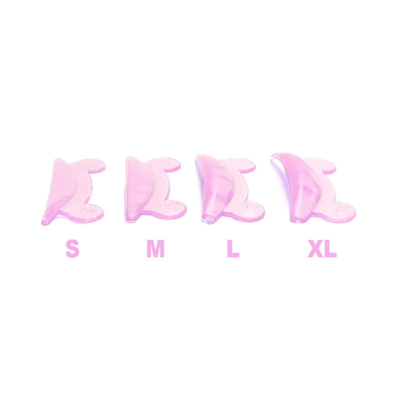 4 Pairs pink Eyelash Extension Silicone Pads Cute Bear Shape Lash Lift Perm Pad Grafting Lashes Professional Makeup Tools