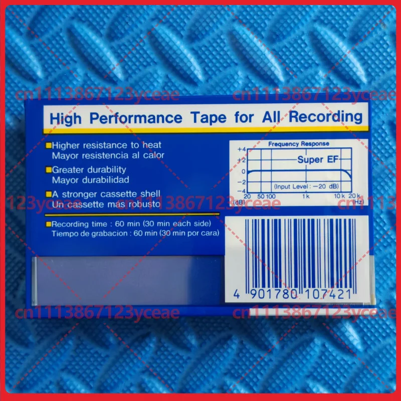 For SONY EF60 Type I Blank Audio Cassette Tape Vintage Analog Tape for Recording & Collection