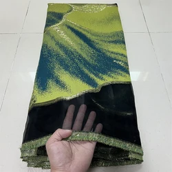 African Nigerian High-Quality Tulle Lace Fabric Organza Embroidery Guipure for Party Gown Jacquard Wedding Dress 5Yard YXZ188