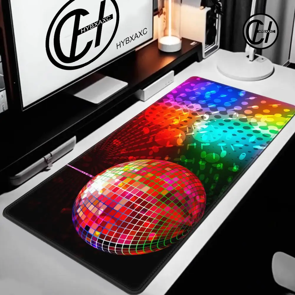 Tapis en caoutchouc métallique coloré paillettes Look Disco Ball Image Gamer clavier tapis sans fil souris Ped mignon tapis de bureau jeu Pc tapis de bureau