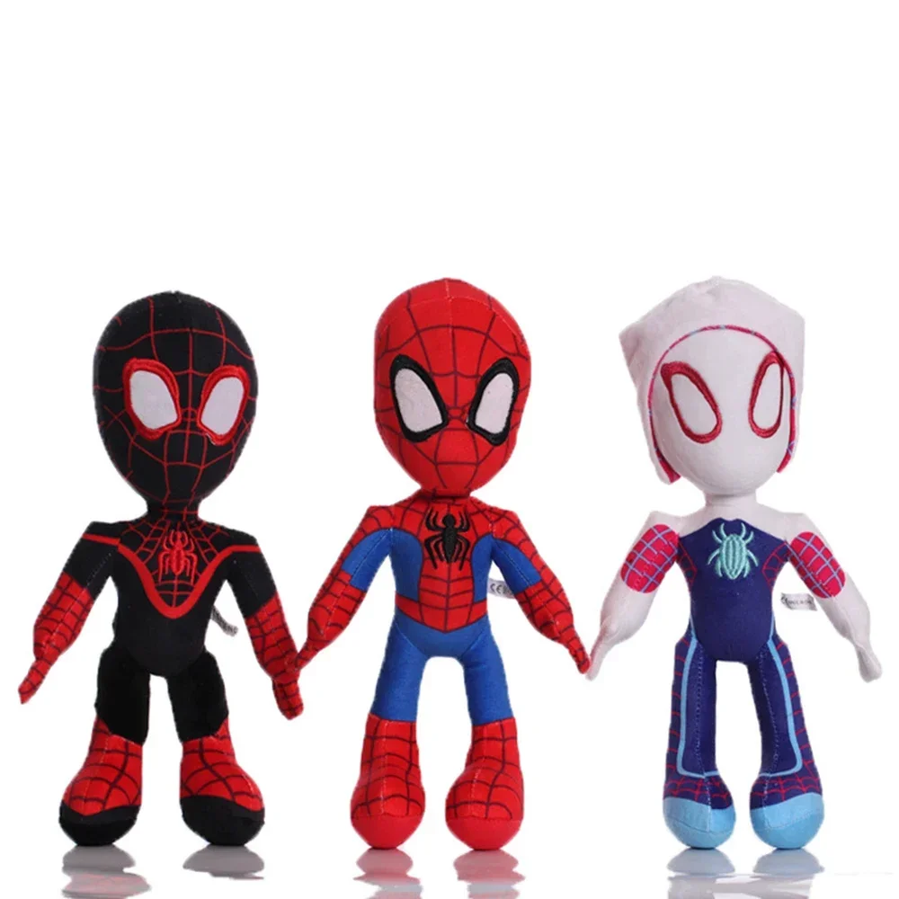 30cm Marvel Movie The Avengers Anime Cartoon Figure Spider Man Fills Plush Toys Kawaii Cute Stuffed Dolls Child Christmas Gifts