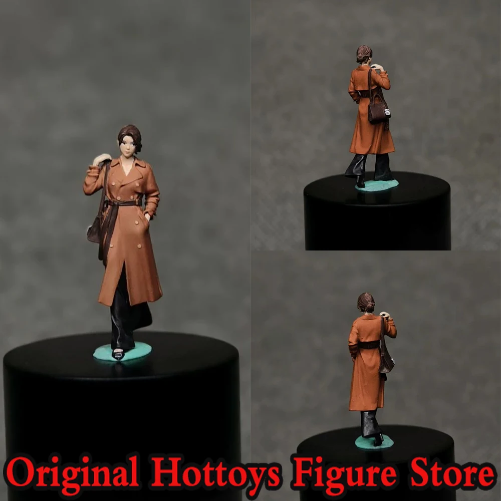 

1/64 Scale Female Soldier Windbreaker Beauty Mini Painting Sculpture Full Set About 2.7cm Action Figure Model Collection