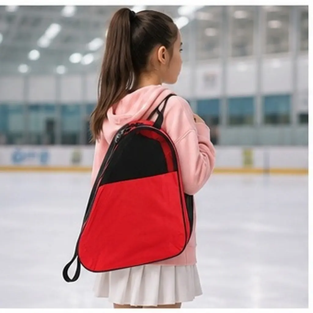 Roller Skate Bag for Women & Youth – Breathable, Multifunctional Inline Skates & Ice Skating Shoes Storage