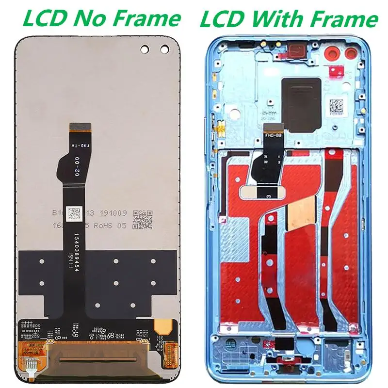 Original 6.57   With Frame For Huawei Honor V30 Pro View 30 Pro OXF-N29 LCD Display Touch Screen Digitizer Assembly Replacement