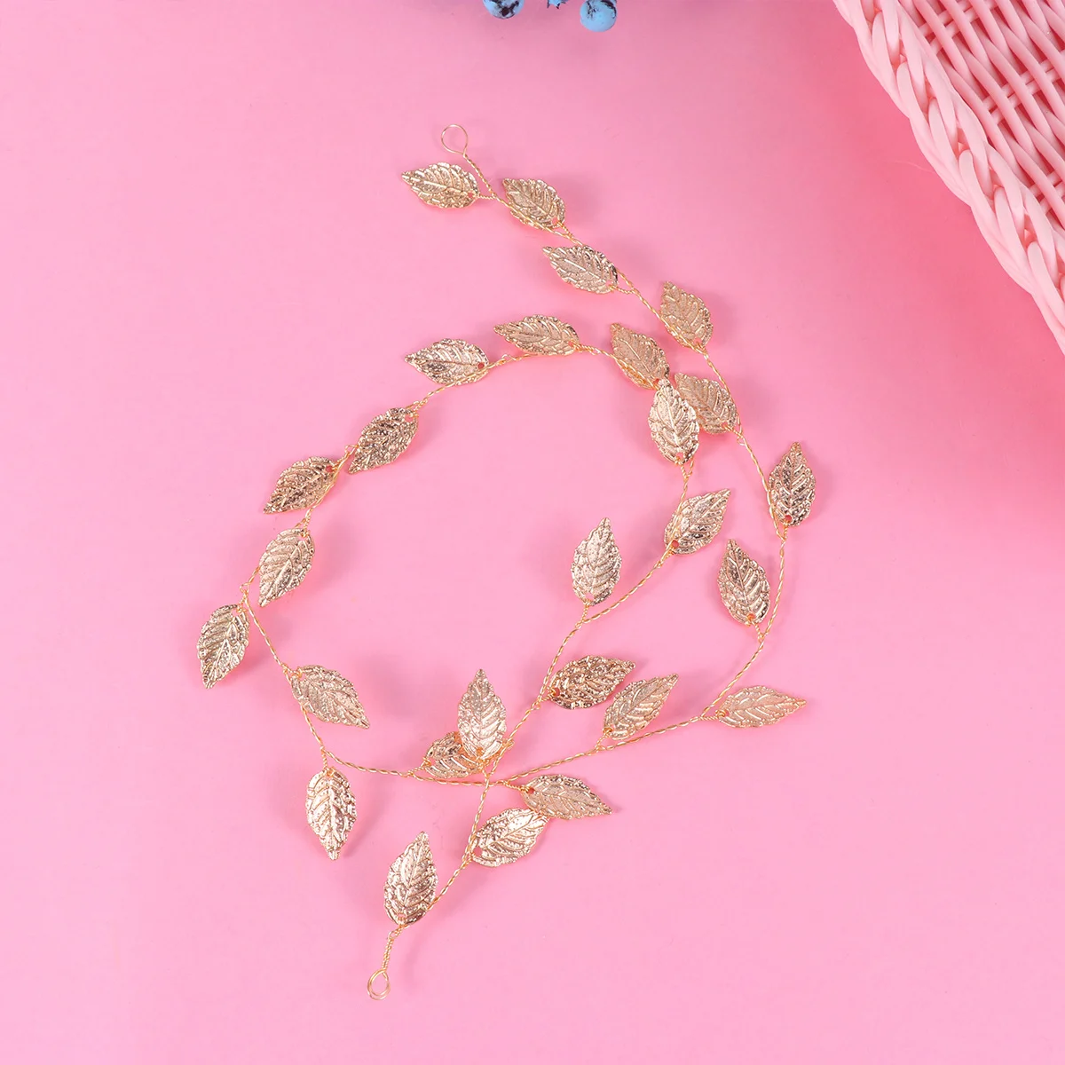 

2Pcs Gold Silver Leaves Headband Elegant Hair Hoop Wedding Bride Headdress Women Hair Accessories Party Prom Engagement Gift