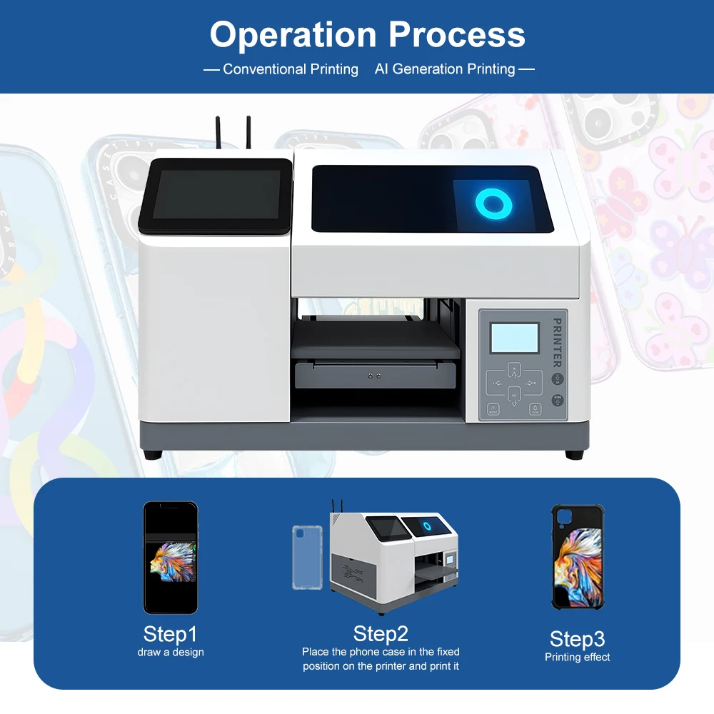 Multi Function OEM Wide Application XP600 Printhead Inkjet Printer for Commemorative Coin Refrigerator Magnet Card