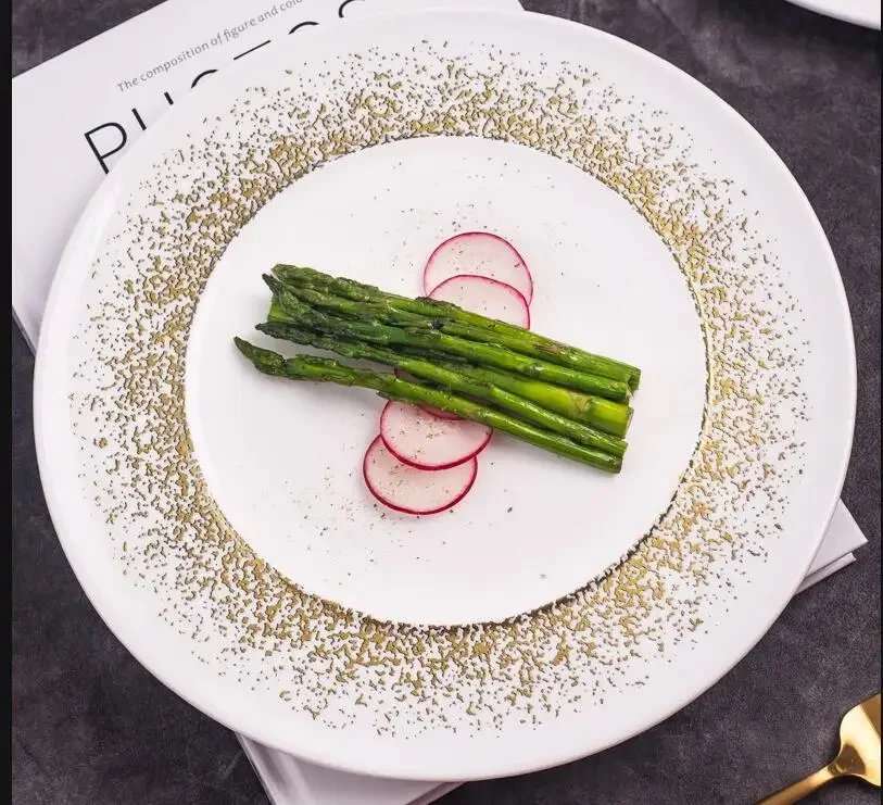 

Ceramic Dinner Plate Restaurant Main Course Steak Afternoon Tea Dessert Home Kitchen Decoration Tableware