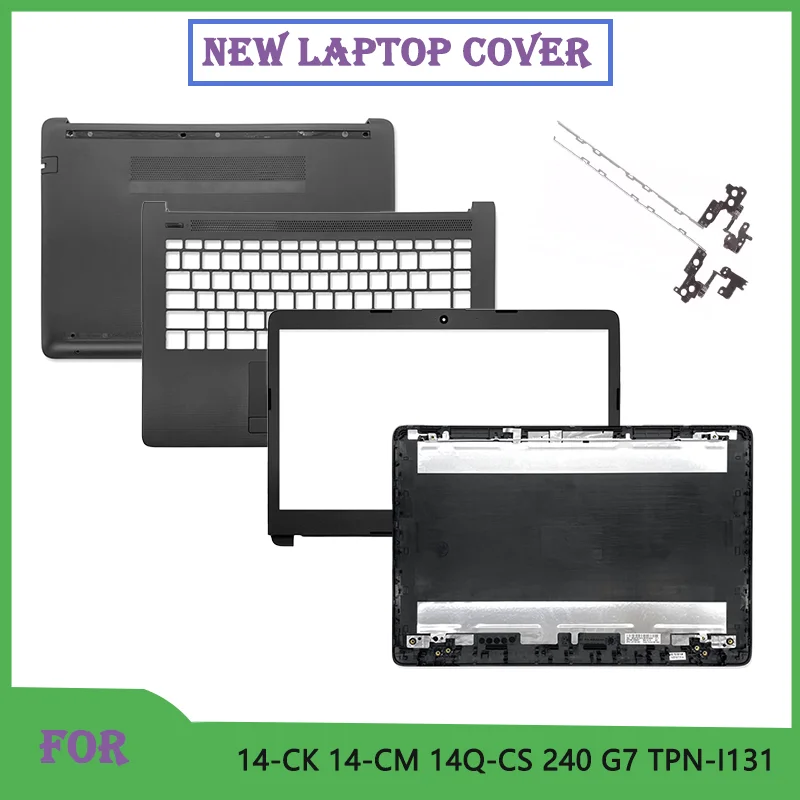 Capa para laptop para 14-ck 14-cm 14-dg 14q-cs 240 g7 tela lcd capa superior/capa traseira/moldura frontal/ajuste para teclado/capa inferior preta