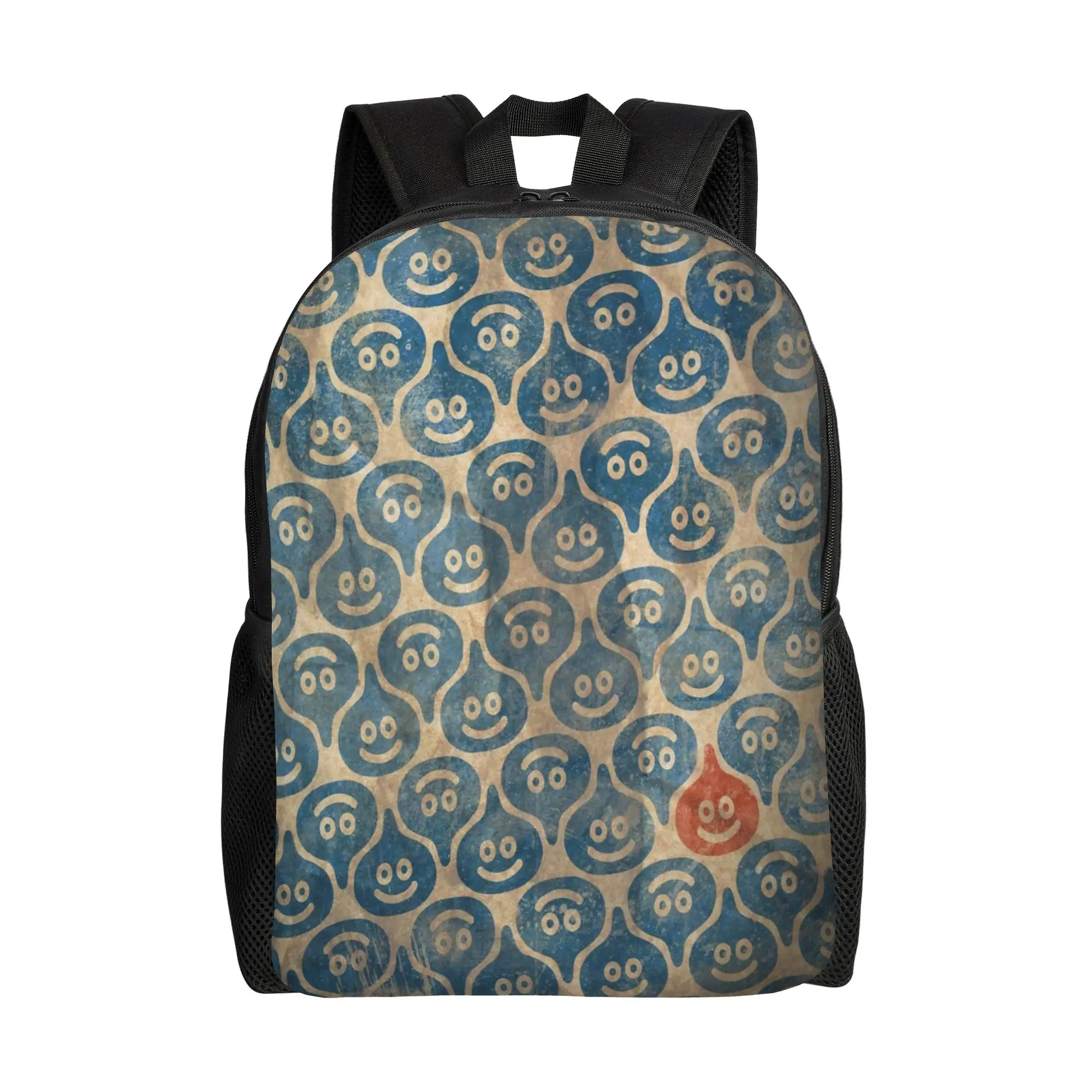 Dragon Quest Slime  Backpack  Female Polyester Hiking Backpacks Big Funny School Bags Rucksack