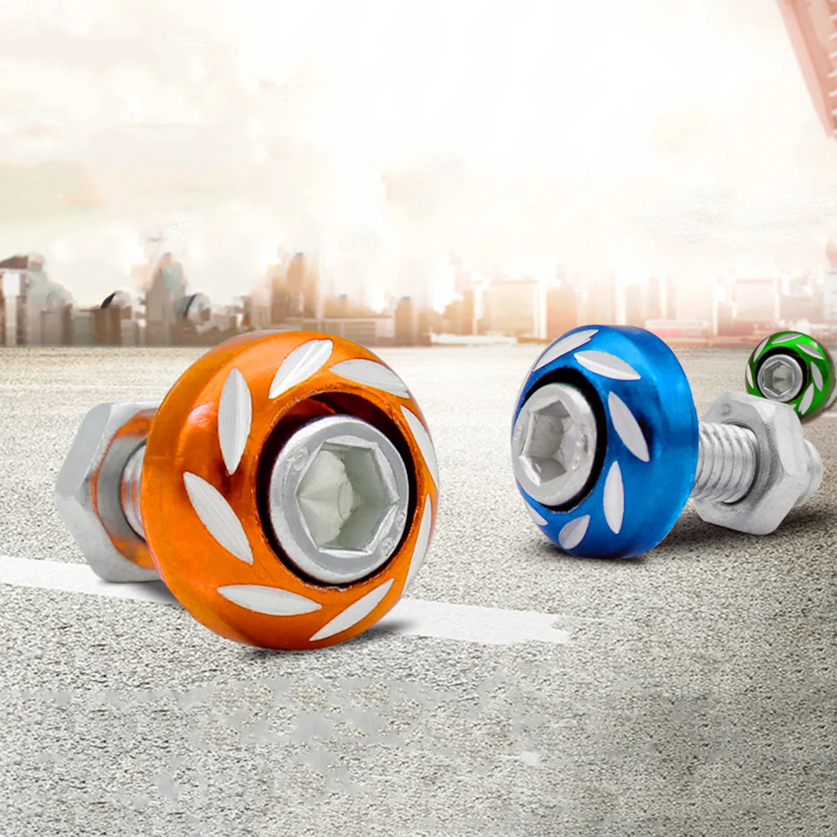 

20Pcs 6mm Motorbike License Plate Screws Suitable for Man Woman Durable Safe Motorcycle Modification Screw Screw License Plate