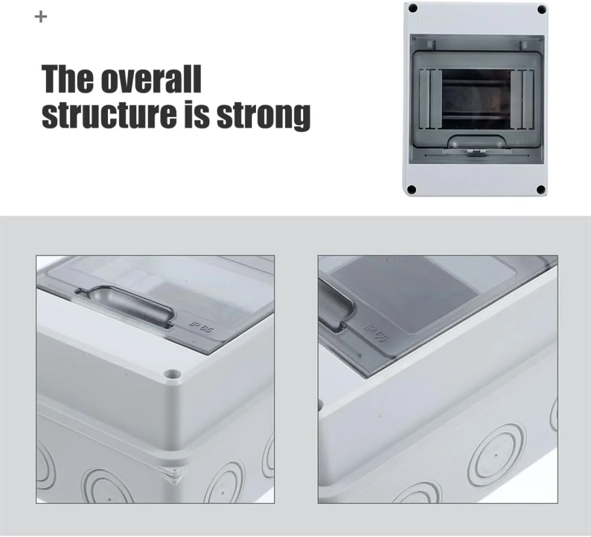 IP65 Mcb Breaker Box Distribution Protection Box ABS Power Supply Electronic Din Rail Enclosure for Circuit Breaker on The Wall