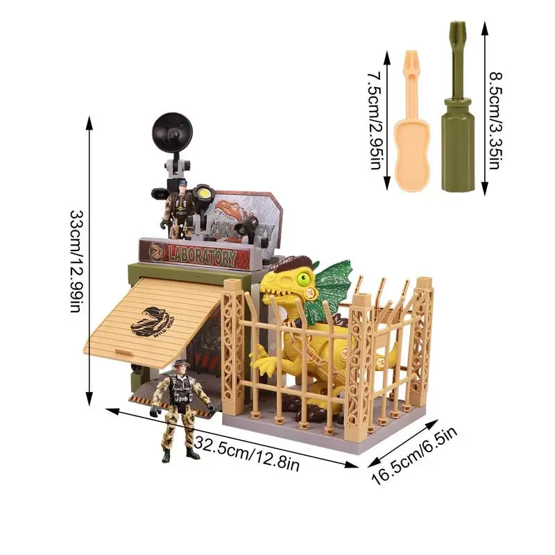 Dino Escape Toys Apart speelgoed STEM-constructiespeelgoed Interactief STEM-constructie-dinosaurussets voor jongens van 3-7 jaar