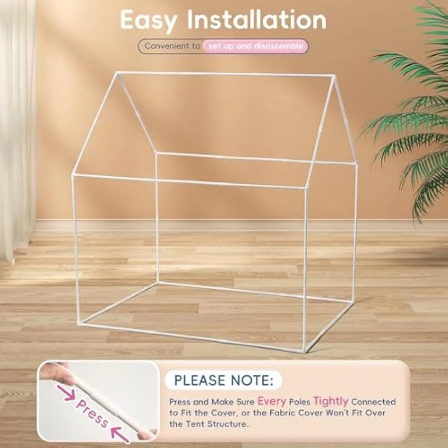 Kid Tent with Star Lights Play Tents for Toddlers Large Playhouse for Indoor and Outdoor Games Princess Tent for Girls Toy Hous