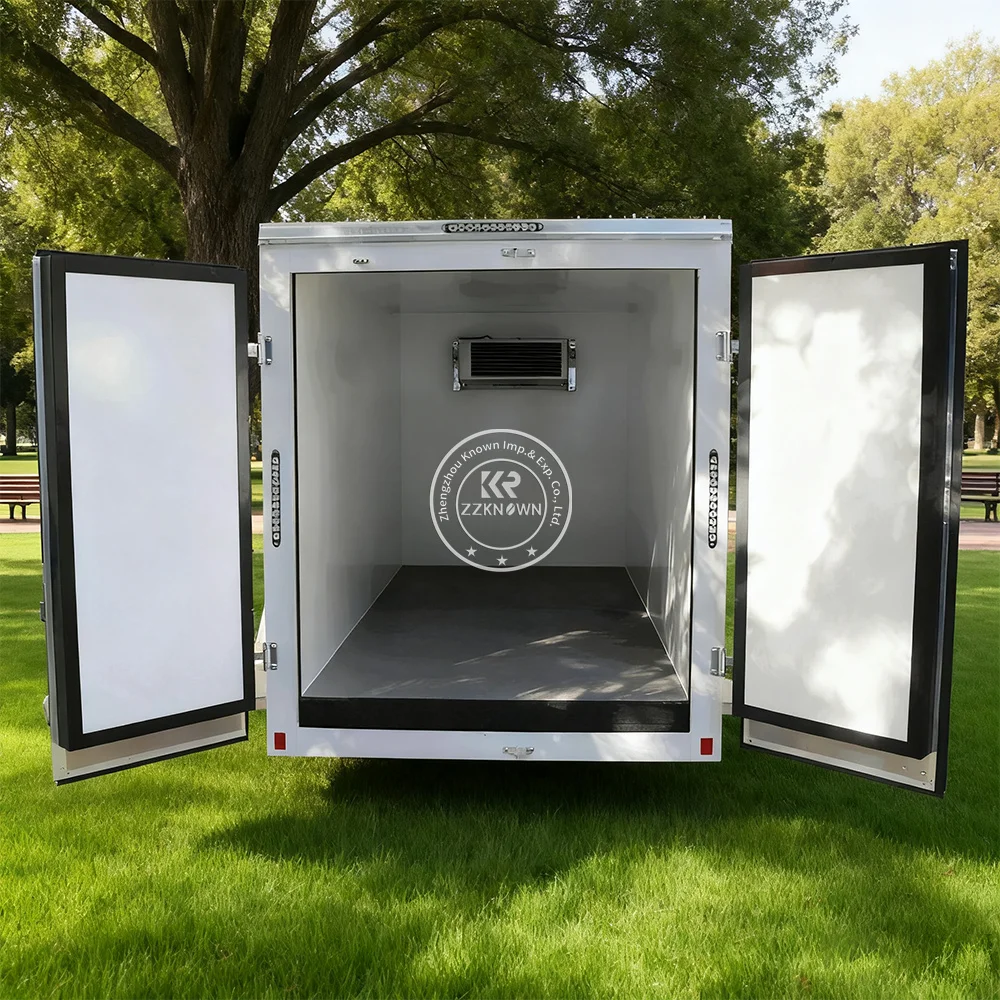 مقطورة شاحنة مبردة صغيرة متحركة معيار أسترالي مخصصة لتخزين المواد الغذائية في الغرفة الباردة