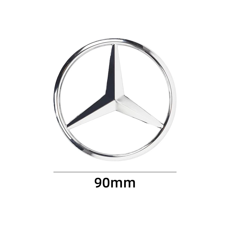 9cm ABS Car Rear Decal Trunk Emblem Sticker For Mercedes Benz S320 W164 W203 W204 W168 C180 E320 A200 CLA CLK CLS ML