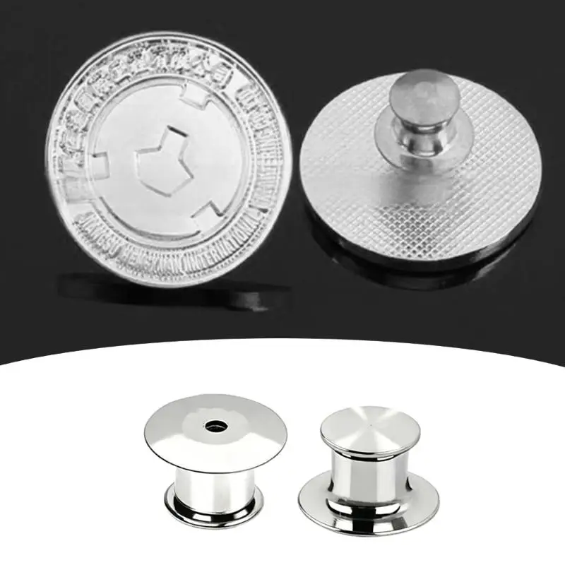 P9FE-Brosche-Rückseiten-Ersatz aus silberfarbenem Metall für Pin-Herstellungsaufgaben – Detail 3